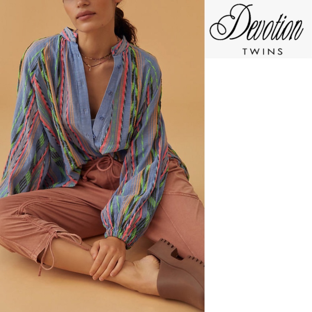 Anthropologie Devotion Twins Opalios Blouse